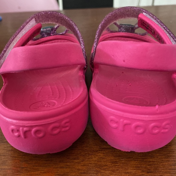 CROCS Shoes Crocs Little Girls Open Toe Water Shoes Pink Gem Bows